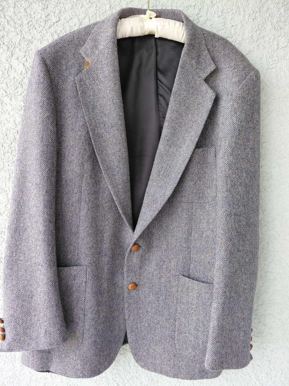 Stewart County 100% Pure Wool Sport Coat Blazer Elbow Patches 46L USA - Picture 15 of 15